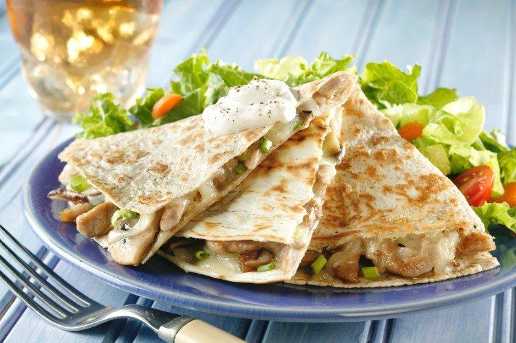 10 recept a legfinomabb csirke quesadilla -hoz