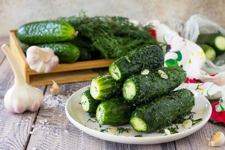 15 great recipes for lightly salted cucumbers in a bag