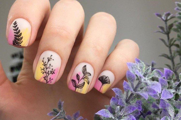 Manucure pour ongles courts, été 2021: idées à la mode et belles (50 photos)