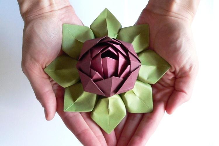 Hogyan készítsünk origami papír virágokat: 8 legjobb minta