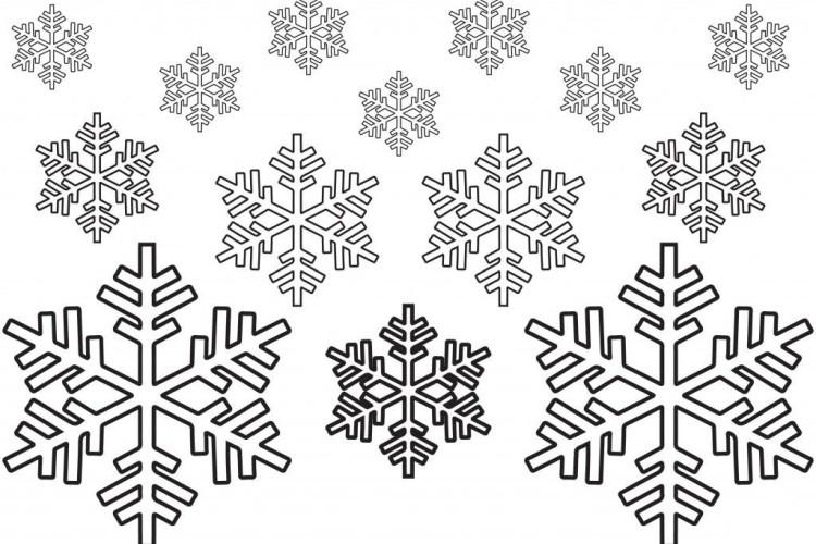 Stencils of snowflakes for the New Year 2021 for cutting (photo)