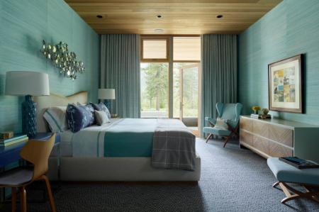 Turquoise bedroom: 70 fresh design ideas (photos)