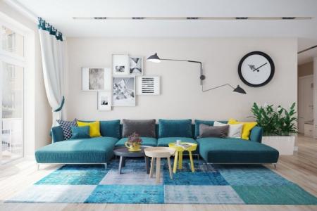 Turquoise color in the interior: 100 photos and design ideas