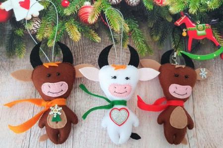 DIY feutre gobie : 8 idées de jouets de Noël (motifs)