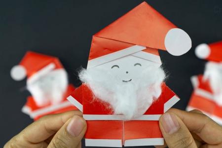 Santa Claus made of paper: 10 simple and beautiful DIY ideas