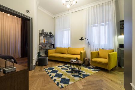 Intérieur d'un appartement sur le remblai de Mytninskaya