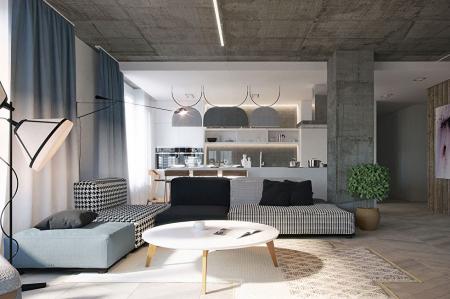 Loft-style apartment, Kiev