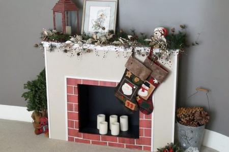 7 ideas on how to make a fireplace out of boxes with your own hands