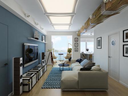 Appartement dans un style nautique