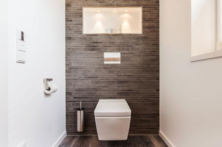 Decorarea pereților în toaletă: materiale și idei (65 de fotografii)