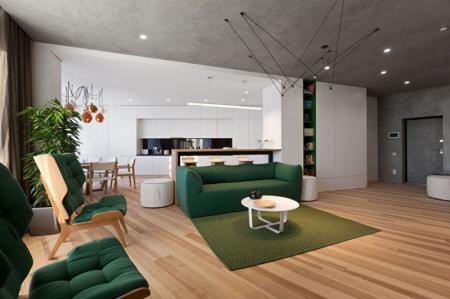 Skyline: Design of an apartment in the style of minimalism