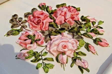 Ribbon embroidery for beginners step by step: 6 ideas