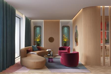 Design of a bright apartment for a young family